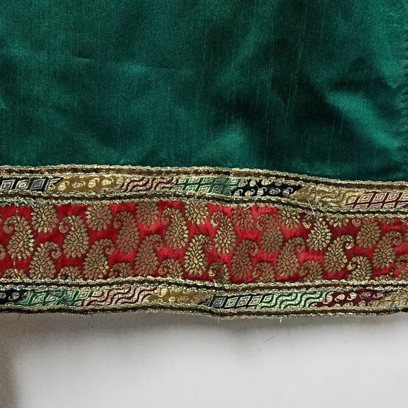 Bottle Green Suit with Churidar and Dupatta - Picture 4 of 11